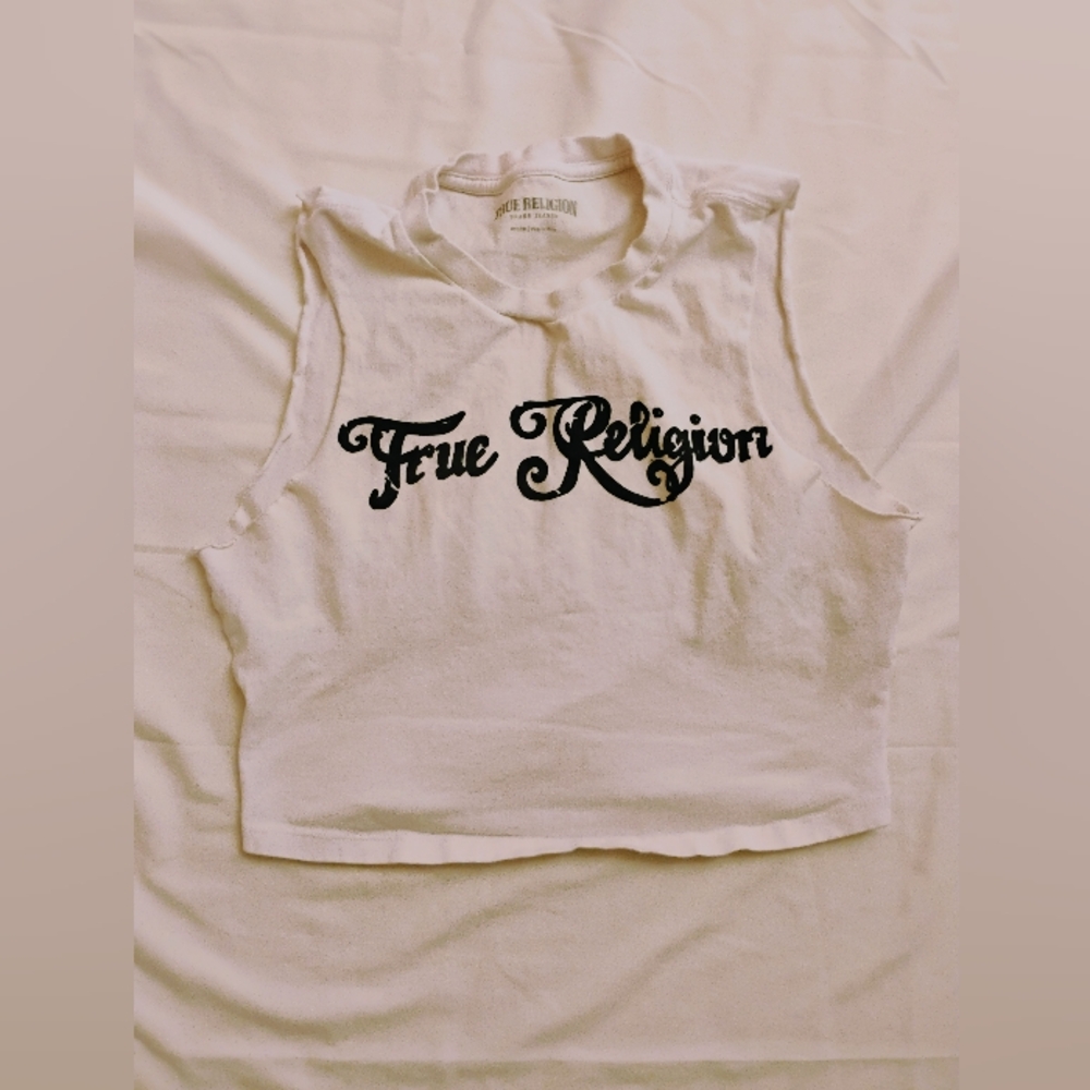 True Religion Cutoff tank top
